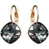 Diamond Sky Jewelry Auskarai moterims DiamondSky „Glare IV (Sidabrinis Night)“ su Swarovski kristalais