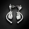 Diamond Sky Jewelry Auskarai moterims DiamondSky „J'Adore V“ su Swarovski kristalais