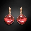 Diamond Sky Jewelry Auskarai moterims DiamondSky „Glare IV (Padparadscha)“ su Swarovski kristalais