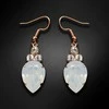 Diamond Sky Jewelry Auskarai moterims DiamondSky „Leonora (Baltas Opal)“ su Swarovski kristalais