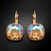 Diamond Sky Jewelry Auskarai moterims DiamondSky „Vintage V (Light Colorado Topaz Shimmer)“ su Swarovski kristalais