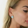 Diamond Sky Jewelry Auskarai moterims DiamondSky „Clarice X (Aqua Bohemica)“ su Preciosa kristalais