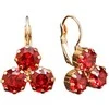 Diamond Sky Jewelry Auskarai moterims DiamondSky „Crystal Lady II (Scarlet)“ su Swarovski kristalais
