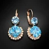 Diamond Sky Jewelry Auskarai moterims DiamondSky „Clarice VI (Aquamarine Mėlyna)“ su Swarovski kristalais