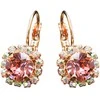 Diamond Sky Jewelry Auskarai moterims DiamondSky „Glory II (Rose Peach)“ su Swarovski kristalais