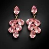 Diamond Sky Jewelry Auskarai moterims DiamondSky „Amber II (Light Rose)“ su Preciosa kristalais