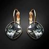 Diamond Sky Jewelry Auskarai moterims DiamondSky „Glare IV (Sidabrinis Night)“ su Swarovski kristalais