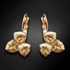 Diamond Sky Jewelry Auskarai moterims DiamondSky „Bermuda Triangle III (Golden Shadow)“ su Swarovski kristalais