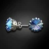 Diamond Sky Jewelry Auskarai moterims DiamondSky „Vintage VII (Light Sapphire Shimmer)“ su Swarovski kristalais