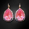 Diamond Sky Jewelry Auskarai moterims DiamondSky „Crystal Drop III (Lotus Rožinė DeLite)“ su Swarovski kristalais