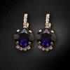 Diamond Sky Jewelry Auskarai moterims DiamondSky „Crete (Dark Indigo)“ su Preciosa kristalais