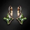 Diamond Sky Jewelry Auskarai moterims DiamondSky „Byzantine Cross (Peridot Scarabaeus Žalias)“ su Swarovski kristalais