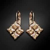 Diamond Sky Jewelry Auskarai moterims DiamondSky „Crystal Twister (Golden Shadow)“ su Swarovski kristalais