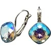 Diamond Sky Jewelry Auskarai moterims DiamondSky „Glare IV R (Light Sapphire Shimmer)“ su Swarovski kristalais