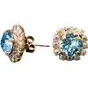 Diamond Sky Jewelry Auskarai moterims DiamondSky „Glory III (Aquamarine Mėlyna)“ su Swarovski kristalais