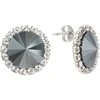 Diamond Sky Jewelry Auskarai moterims DiamondSky „Clarice X (Jet Hematite)“ su Preciosa kristalais