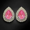 Diamond Sky Jewelry Auskarai moterims DiamondSky „Jasmine (Lotus Rožinė DeLite)“ su Swarovski kristalais