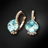 Diamond Sky Jewelry Auskarai moterims DiamondSky „Crete (Aqua Bohemica)“ su Preciosa kristalais
