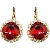 Diamond Sky Jewelry Auskarai moterims DiamondSky „Glare III (Scarlet)“ su Swarovski kristalais