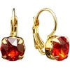 Diamond Sky Jewelry Auskarai moterims DiamondSky „Glory (Light Siam)“ su Swarovski kristalais