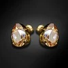 Diamond Sky Jewelry Auskarai „Venus II (Golden Shadow)“ su Swarovskio kristalais