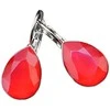 Diamond Sky Jewelry Auskari "Kristāla Lāse (Royal Raudona)" ar Swarovski™ kristāliem
