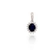 Diamond Sky Jewelry Золотой кулон с бриллиантами "Ферро IV" из белого золота 585 пробы