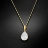 Diamond Sky Jewelry Kaklo papuošalas moterims DiamondSky Crystal Drop (Baltas Opal) su Swarovski kristalais
