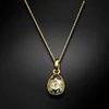 Diamond Sky Jewelry Kaklo papuošalas moterims DaimondSky Crystal Drop (Gold Patina) su Swarovski kristalais