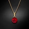 Diamond Sky Jewelry Kaklo papuošalas moterims DiamondSky "Clarice II (Light Siam)" su Swarovski kristalais