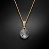 Diamond Sky Jewelry Kaklo papuošalas moterims DiamondSky "Clarice II (Sidabrinis Night)" su Swarovski kristalais