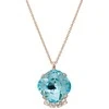Diamond Sky Jewelry Kaklo papuošalas moterims Diamond Sky "Crete (Aqua Bohemica)" su Preciosa™ kristalais