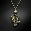 Diamond Sky Jewelry Kaklo papuošalas moterims DiamondSky "Amber II (Juodas Diamond)" su Preciosa kristalais