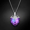 Diamond Sky Jewelry Kaklo papuošalas moterims DiamondSky "Cupid II (Heliotrope)" su Swarovski kristalais