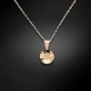 Diamond Sky Jewelry Kaklo papuošalas moterims DiamondSky „Juno (Rose Gold)“ su Swarovski kristalais