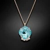 Diamond Sky Jewelry Kaklo papuošalas moterims Diamond Sky "Crete (Aqua Bohemica)" su Preciosa™ kristalais