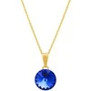 Diamond Sky Jewelry Kaklo papuošalas moterims DaimondSky Clarice II (Sapphire) su Swarovski kristalais