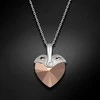 Diamond Sky Jewelry Kaklo papuošalas moterims DiamondSky "Cupid (Rose Gold)" su Swarovski kristalais