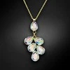 Diamond Sky Jewelry Kaklo papuošalas moterims DiamondSky "Amber II (Aurore Boreale)" su Preciosa kristalais