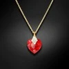 Diamond Sky Jewelry Kaklo papuošalas moterims DiamondSky "Cute Valentine (Light Siam)" su Swarovski kristalais