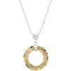 Diamond Sky Jewelry Kaklo papuošalas moterims DiamondSky "Cosmic Ring (Golden Shadow)" su Swarovski kristalais