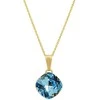 Diamond Sky Jewelry Kaklo papuošalas moterims DiamondSky Glare IV (Aquamarine Mėlyna) su Swarovski kristalais