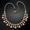Diamond Sky Jewelry Kaklo papuošalas moterims DiamondSky „Crystal Branch (Golden Shadow)“ su Swarovski kristalais