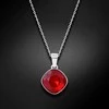 Diamond Sky Jewelry Kaklo papuošalas moterims DiamondSky "Glare II (Siam)" su Swarovski kristalais