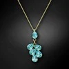 Diamond Sky Jewelry Kaklo papuošalas moterims DiamondSky "Amber II (Aqua Bohemica)" su Preciosa kristalais