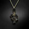 Diamond Sky Jewelry Kaklo papuošalas moterims DiamondSky "Amber II (Jet)" su Preciosa kristalais