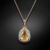 Diamond Sky Jewelry Kaklo papuošalas moterims DiamondSky Celestial Drop III (Golden Shadow) su Swarovski kristalais