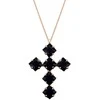 Diamond Sky Jewelry Kaklo papuošalas moterims DiamondSky "Uni (Jet)" su Swarovski kristalais