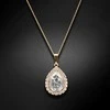 Diamond Sky Jewelry Kaklo papuošalas moterims DiamondSky Celestial Drop (Sidabrinis Patina) su Swarovski kristalais