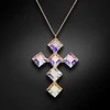 Diamond Sky Jewelry Kaklo papuošalas moterims DiamondSky "Uni (Aurore Boreale)" su Swarovski kristalais